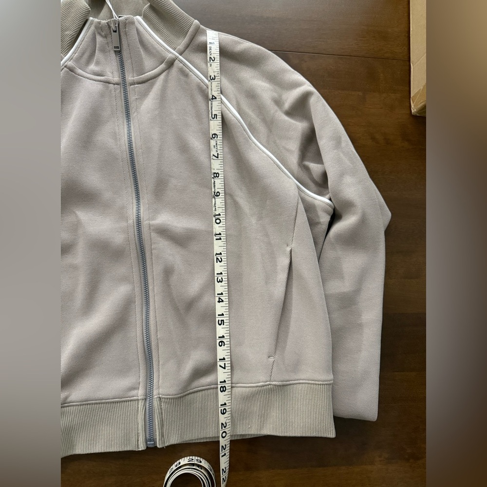 SPANX AirEssentials Pique Full Zip Track Jacket Medium - Picture 4 of 4